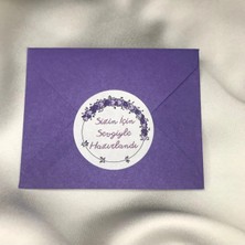 Bisaccia Sizin Için Sevgiyle Hazırlandı Etiket Mat Etiket 4 cm (240 Adet)