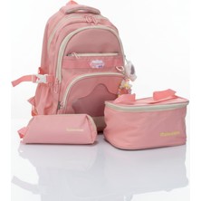 Benitto Kids Relaxion 3'lü Set Aksesuarlı Çocuk Ilkokul Çantası Kalemlikli Beslenme Çantalı Sırt Çantası 1920