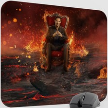 mousepad bastir Lucifer Dizi Film Mousepad V1 - 48X40 Xl Gaming Mouse Pad Fare Altlığı