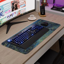 mousepad bastir Van Gogh Kaymaz Kauçuk Mousepad V5 - 70X30 Xl Gaming Mouse Pad Fare Altlığı