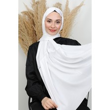 Kristal Ipek Şal Beyaz