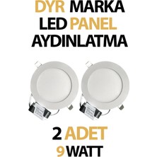 Sıva Altı LED Panel Aydınlatma 9 Watt Beyaz Işık Tasarruflu