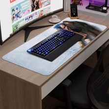 mousepad bastir Sil Baştan Kaymaz Kauçuk Mousepad V1 - 90X40 Xxl Gaming Mouse Pad Fare Altlığı