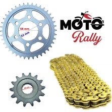 Mr MotoRally Benelli 125 S Zincir Dişli Seti Oringli Zincir Gold 3068