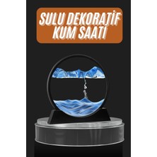 Aydogan's Dekoratif Sulu Kum Saati Ofis Masa Üstü Ev Yuvarlak Kum Saati