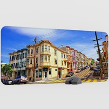 mousepad bastir California 2 Kaymaz Kauçuk Mousepad V1 - 90X40 Xxl Gaming Mouse Pad Fare Altlığı