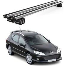 Today Auto Pençe Peugeot 407 Sw (2004-2011) Uyumlu Gri Ara Atkı Port Bagaj Tavan Barı