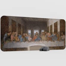 mousepad bastir Leonardo Da Vinci Kaymaz Kauçuk Mousepad V2 - 90X40 Xxl Gaming Mouse Pad Fare Altlığı