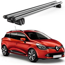 Today Auto Pençe Renault Clio Iv Sportour (2012-2019) Uyumlu Gri Ara Atkı Port Bagaj Tavan Barı