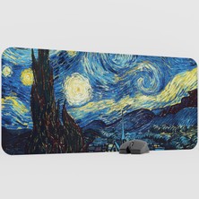 mousepad bastir Van Gogh Kaymaz Kauçuk Mousepad V2 - 90X40 Xxl Gaming Mouse Pad Fare Altlığı