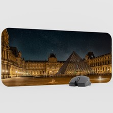 mousepad bastir Louvre Museum Kaymaz Kauçuk Mousepad V1 - 70X30 Xl Gaming Mouse Pad Fare Altlığı