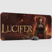 mousepad bastir Lucifer Dizi Film Mousepad V1 - 90X40 Xxl Gaming Mouse Pad Fare Altlığı