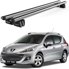 Today Auto Pençe Peugeot 207 Sw (2007-2013) Uyumlu Gri Ara Atkı Port Bagaj Tavan Barı