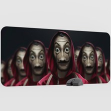 mousepad bastir La Casa De Papel Dizi Film Mousepad V3 - 90X40 Xxl Gaming Mouse Pad Fare Altlığı