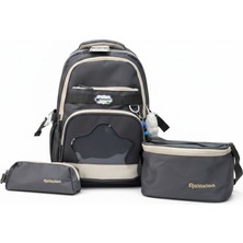 Benitto Kids Relaxion 3'lü Set Aksesuarlı Çocuk Ilkokul Çantası Kalemlikli Beslenme Çantalı Sırt Çantası 1920