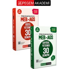 Pegem Akademi Yayıncılık PEGEM AKADEMİ 2026 MEB AGS Sözel Yetenek 30 Deneme Tamamı Çözümlü