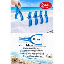 MixmioLife Plaj Şezlong Mandalı Rüzgar Önleyici 14CM Xxl Havlu Tutucu Mandal  Güçlü Plastik Şezlong Klipsi 2ADET