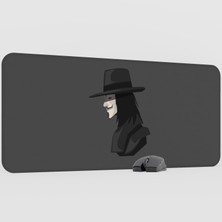 mousepad bastir V For Vendetta Kaymaz Kauçuk Mousepad V5 - 90X40 Xxl Gaming Mouse Pad Fare Altlığı