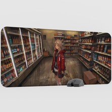 mousepad bastir Girl Kaymaz Kauçuk Mousepad V3 - 90X40 Xxl Gaming Mouse Pad Fare Altlığı