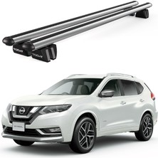 Today Auto Pençe Nissan X-Trail (2014-2022) Uyumlu Gri Ara Atkı Port Bagaj Tavan Barı