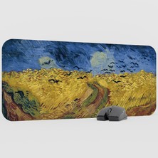 mousepad bastir Van Gogh Kaymaz Kauçuk Mousepad V3 - 70X30 Xl Gaming Mouse Pad Fare Altlığı