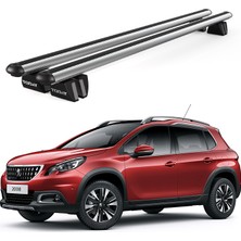 Today Auto Pençe Peugeot 2008 (2013-2020) Uyumlu Gri Ara Atkı Port Bagaj Tavan Barı