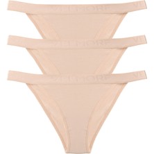 Velmore Kadın 3’lü Pamuklu Normal Bel Slip Külot