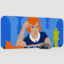 mousepad bastir The Queen's Gambit Dizi Film Mousepad V1 - 70X30 Xl Gaming Mouse Pad Fare Altlığı