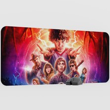 mousepad bastir Stranger Things 2 Dizi Film Mousepad V2 - 90X40 Xxl Gaming Mouse Pad Fare Altlığı
