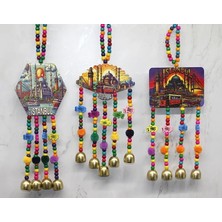 Aydogan's Istanbul Temalı Renkli Boncuklu Asmalı Rüzgar Çanı ALK4572