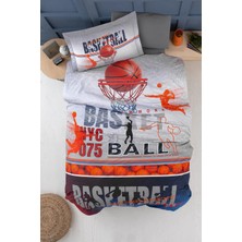First Choice Basketball %100 Pamuk 150 Tc (56 Tel) Ranforce Tek Kişilik Nevresim Takımı