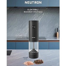 Neutron Ntl-Pg-03 Pilli Tuz ve Baharat Öğütücü Değirmen Tekli