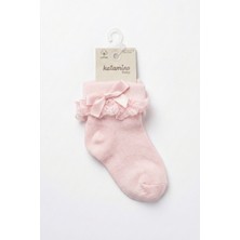 Katamino Kız Bebek Dantellisoket Çorap Pembe