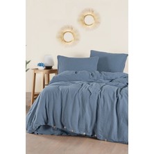 First Choice Henna %100 Pamuk Nevresim + 3 Kat Müslin Çarşaflı Çift Kişilik Nevresim Takımı