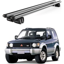 Today Auto Pençe Mitsubishi Pajero 3D (1991-1998) Uyumlu Gri Ara Atkı Port Bagaj Tavan Barı
