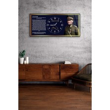 Olinpa Kırılmaz Cam Duvar Saati , Hem Tablo Hem Saat  Gençliğe Hitabe Tasarımlı Ev Ofis Hediyesi