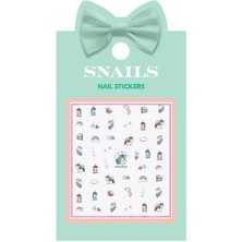 Snails Tırnak Sticker Seti- Unicorn Queen