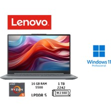 Lenovo ıdeapad Slim 3 Amd Ryzen 5 7520U 16GB 1tb SSD W11PRO 15.6" Fhd 82XQ00SFTX