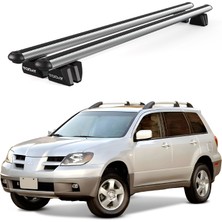 Today Auto Pençe Mitsubishi Outlander (2001-2006) Uyumlu Gri Ara Atkı Port Bagaj Tavan Barı