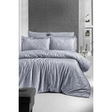 First Choice Lamone %100 Pamuk Saten 200 Tc (80 Tel) Jakarlı Çift Kişilik Nevresim Takımı