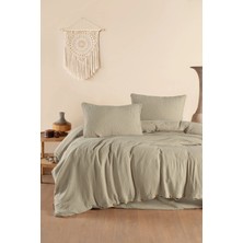 First Choice Henna %100 Pamuk Nevresim + 3 Kat Müslin Çarşaflı Çift Kişilik Nevresim Takımı