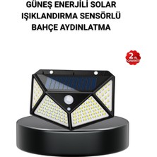Lowell Home Ieg Solar Bahçe Lambası 100 LED Hareket Sensörlü Güneş Enerjili Aydınlatma RSIEG14544-LWLHM