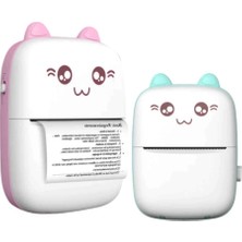 Livenda Sevimli Mini Taşınabilir Yazıcı Printer