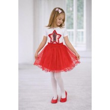 Dıgıl Kids Kız Çocuk Yıldız Desenli T-Shirt Etek Takım