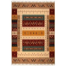 Çam Halı Sultani 810 Vizon Yün ve Bambu ile Özel Tezgahlarda Üretilen Otantik Desenli El Emeği Modern Uşak Halısı