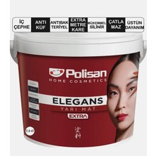 10KG / 7,5 Lt Polisan Elegans Extra Antiküf Antibakteriyel Iç Cephe Duvar Boyası Her Renk Kartela Rengi