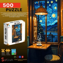 Soi Craft 500 Parça Puzzle Van Gogh Ilhamlı Yıldızlı Gece
