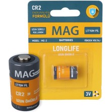 Najmaddin Mag Batteries Mg-2 Cr2 3 Volt Lityum Fotoğraf Makinesi Pili Tekli Blister