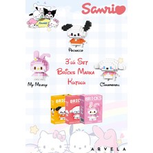 Arvela Sanrio 5'li Karakter Seti Bricks Kutulu Gönderim - Koleksiyonluk