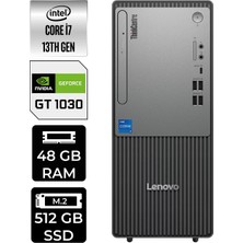 Lenovo Thinkcentre Neo 50T i7 13700 Masaüstü Bilgisayar 48GB RAM 512GB SSD Win11 Pro + Per4 USB 12UB000HTRP469